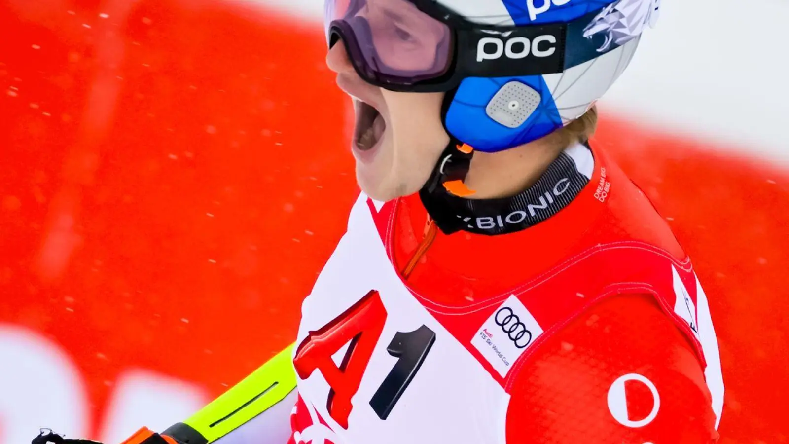 Feierte in Sölden seinen 46. Weltcup-Sieg: Marco Odermatt. (Foto: Gian Ehrenzeller/KEYSTONE/dpa)