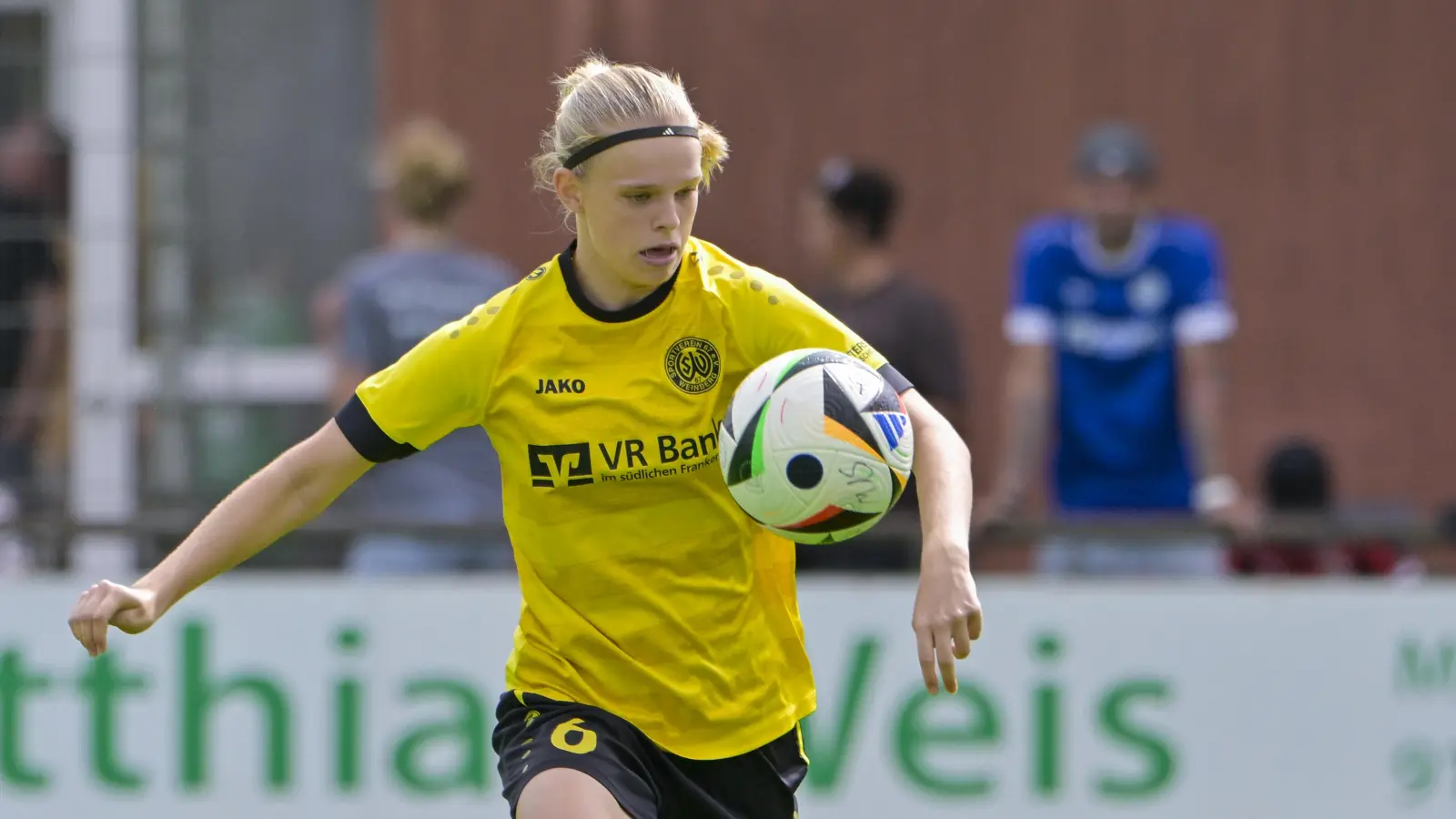 Das Trikot des SV Weinberg tauscht Dana Keßler in den nächsten Wochen mit dem Nationaltrikot. (Foto: Martin Rügner)
