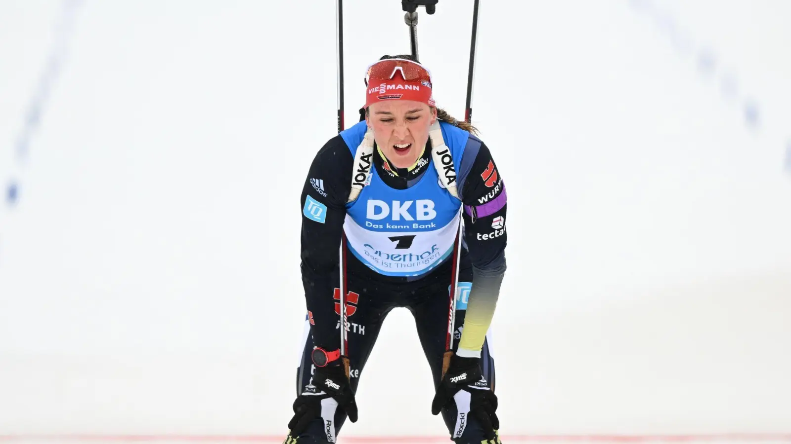 Denise Herrmann-Wick konnte zum Abschluss der WM keine weitere Medaille holen. (Foto: Hendrik Schmidt/dpa)