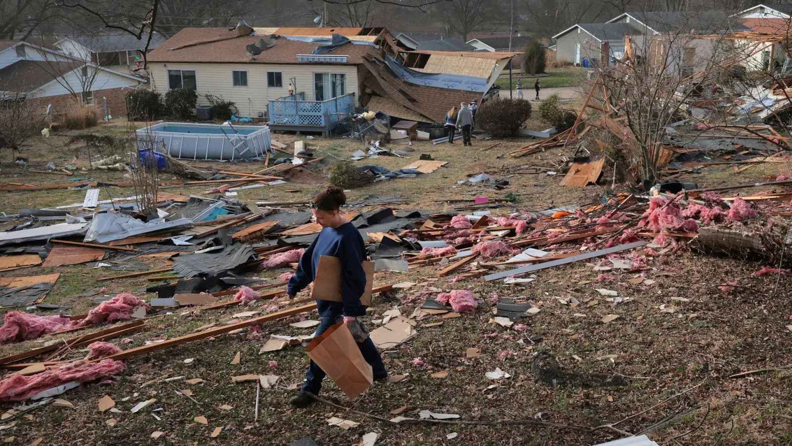 Zerstörung nach dem Sturm. (Foto: Robert Cohen/St. Louis Post-Dispatch/AP/dpa)