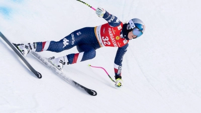 Lindsey Vonn zeigte in der Abfahrt von St. Anton eine starke Vorstellung. (Foto: Expa/Johann Groder/APA/dpa)