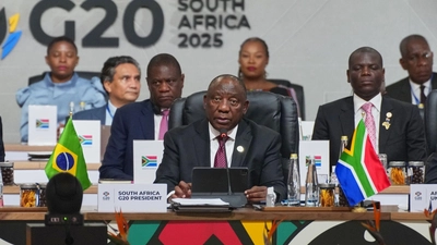 Trotz des US-Boykotts kann der südafrikanische Präsident Cyril Ramaphosa beim G20-Gipfel in Johannesburg punkten. (Foto: Misper Apawu/Pool AP/AP/dpa)