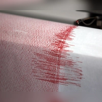 Der Seismograph einer Erdbebenwarte verzeichnet Ausschläge. (Symbolbild) (Foto: Oliver Berg/dpa)