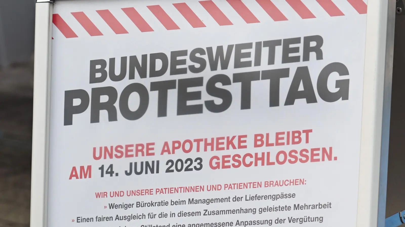Am Montag, 23. März, streiken die Apothekerinnen und Apotheker in der Region zum Teil wieder. Das Bild stammt vom Protest im Jahr 2023. (Archivbild: Jim Albright)