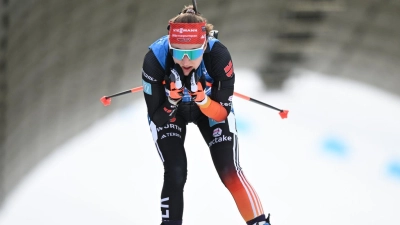 Janina Hettich-Walz erreichte beim Sprint in Canmore als einzige Deutsche die Top Ten. (Foto: Hendrik Schmidt/dpa/Archivbild)