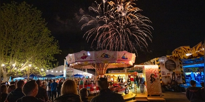 Das obligatorische Feuerwerk am Schießwasen darf auch 2025 zum Frühlingsfest in Bad Windsheim nicht fehlen. (Archivbild: Mirko Fryska)