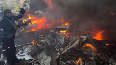Israels Angriffe im Libanon stellen die Waffenruhe im Iran-Krieg auf die Probe. (Foto: Hussein Malla/AP/dpa)