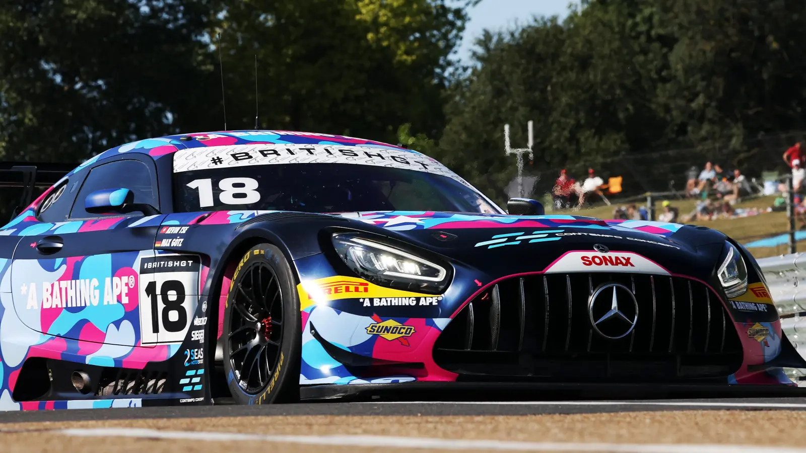 Viel mehr als Rang 7 war für Maximilian Götz und Kevin Tse in Brands Hatch kaum drin. (Foto: JEP)