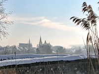 Ansbach im Winterkleid - gesehen in Neuses bei Ansbach (Foto: Wolfgang Göschel)