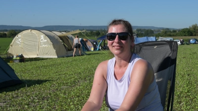 Birgit aus Hamburg wünscht sich stressfreie Festivaltage. (Foto: Simon Meier)