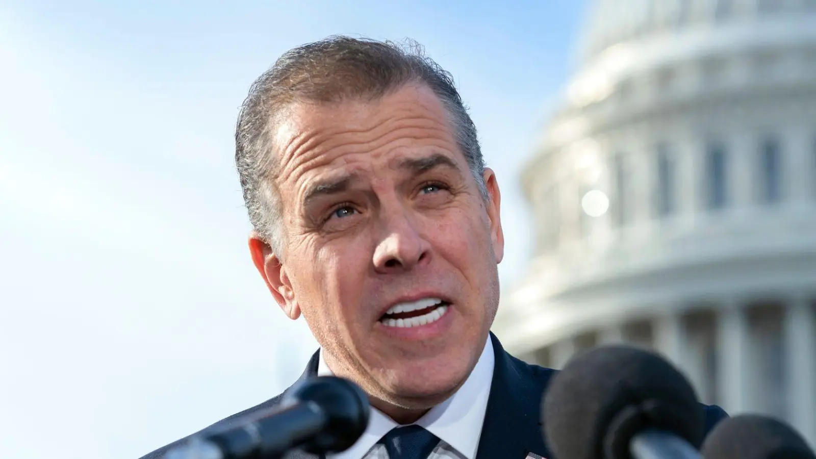 Präsidentensohn Hunter Biden vor dem US-Kapitol. (Foto: Jose Luis Magana/AP/dpa)