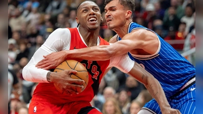 Ging mit den Orlando Magic in Toronto unter: Tristan da Silva (re). (Foto: Frank Gunn/The Canadian Press/AP/dpa)