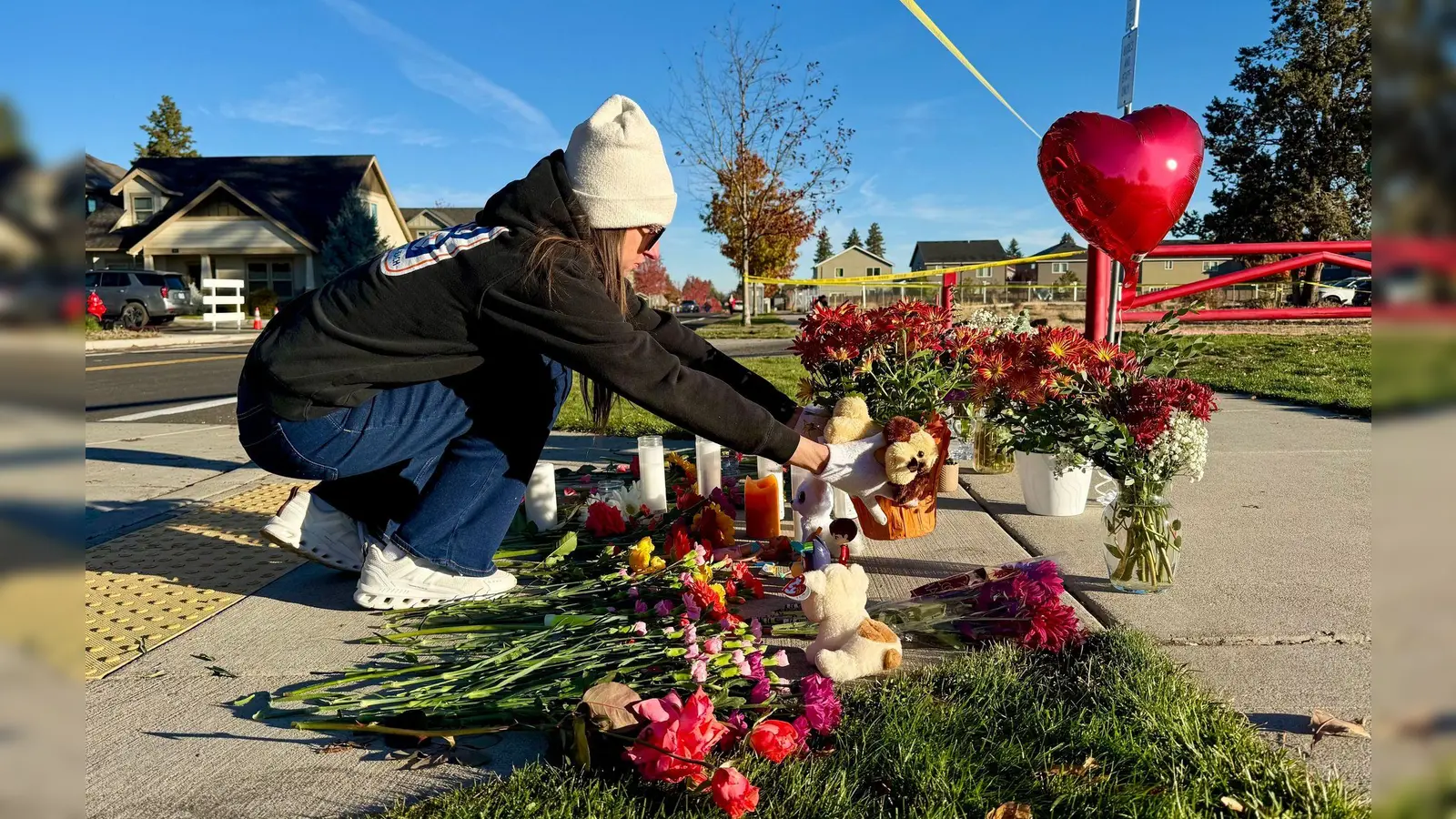 Die Gewalttat sorgte für Entsetzen in der 100.000-Einwohner-Stadt Bend. (Foto: Haven Daley/AP/dpa)