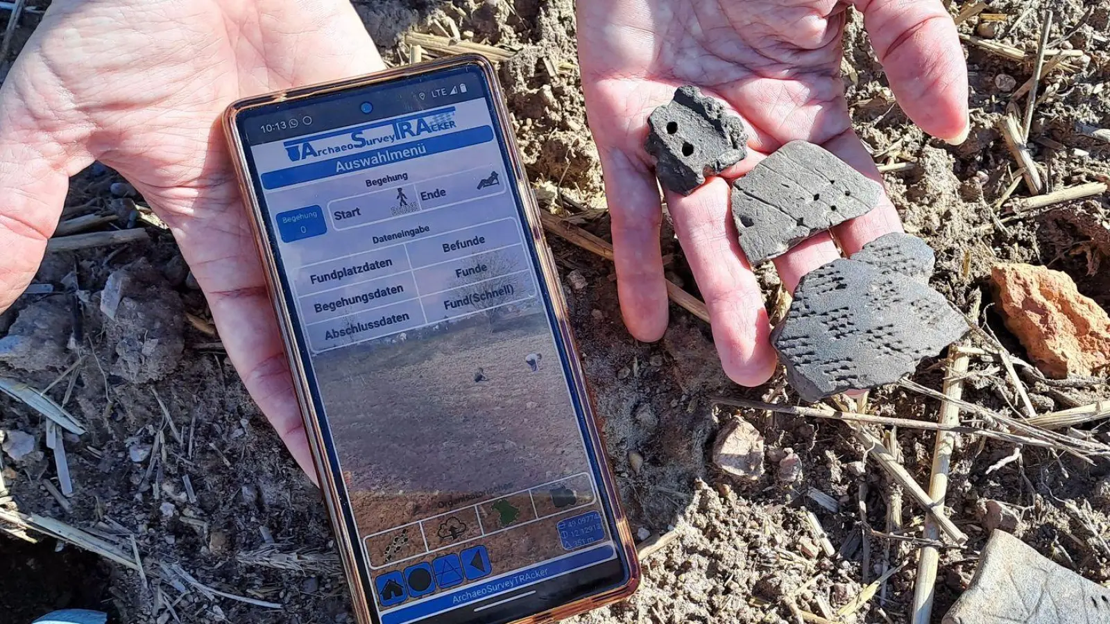 Eine App soll es künftig in Bayern leichter machen, archäologische Funde an die Behörden zu melden. (Foto: Bayerisches Landesamt für Denkmalpflege)