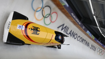 Pilot Francesco Friedrich möchte nach Silber im Zweier auch im Vierer eine Medaille holen. (Foto: Robert Michael/dpa)