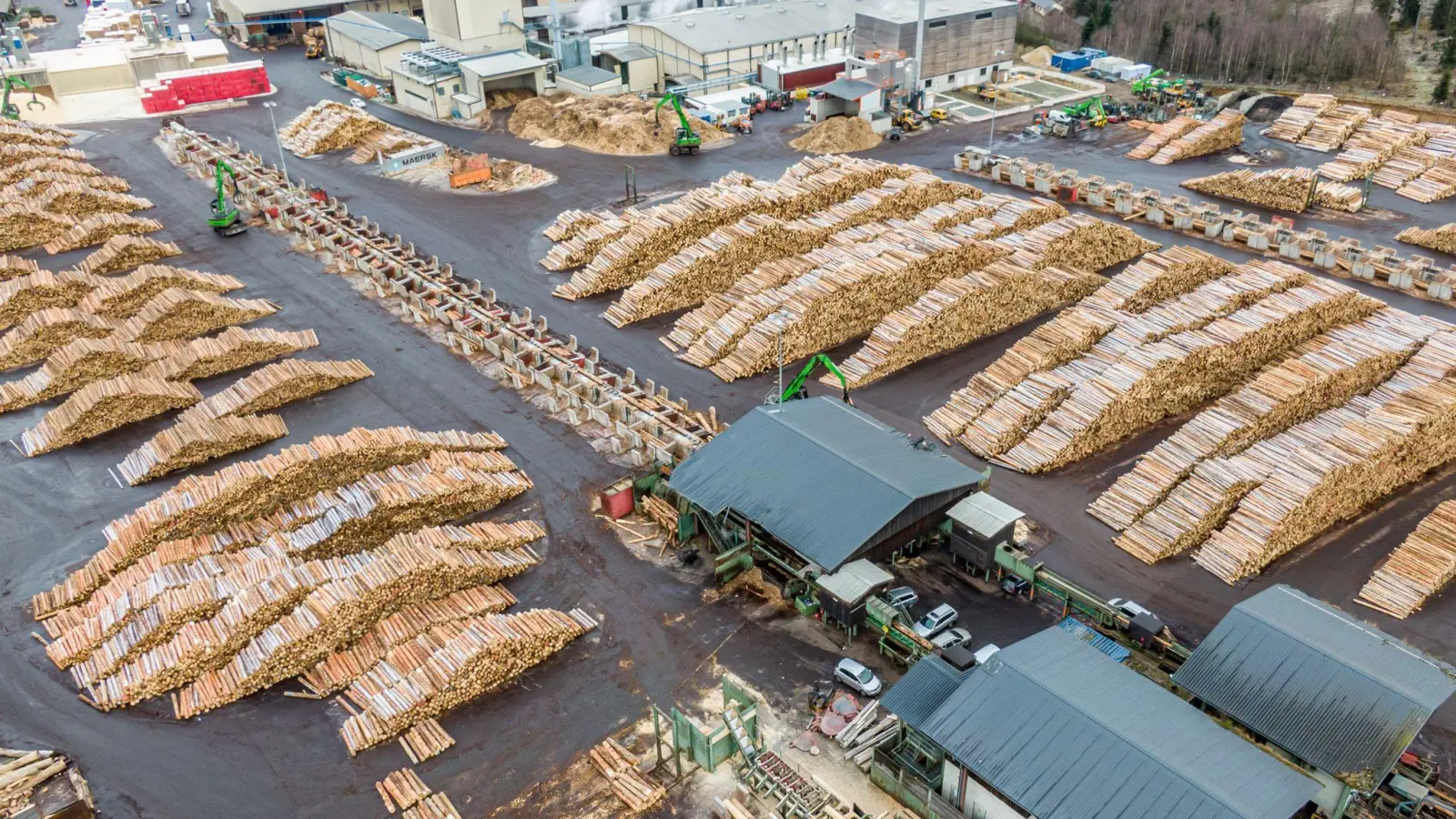 Auch für das Sägewerk in Plößberg hat sich ein Käufer gefunden. (Archivbild) (Foto: Armin Weigel/dpa)
