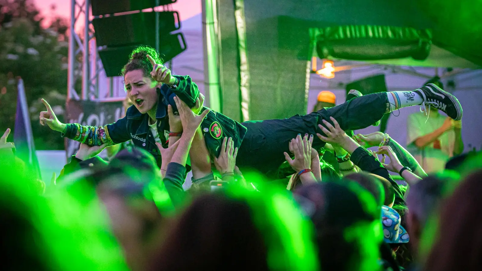 Punk-Party: 900 Fans toben am Wasted OpenAir zusammen mit internationalen Bands in Obernzenn. (Foto: Mirko Fryska)