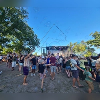 Dass Seifenblasen über das Weinturm-Plateau fliegen, ist bei dem dreitägigen Festival ein gewohntes Bild. (Archivbild: Anna Franck)
