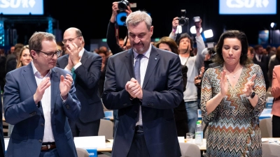 Mit seinem Prozent-Ergebnis dürfte Markus Söder nicht zufrieden sein. (Foto: Sven Hoppe/dpa)
