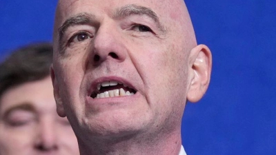Hofft auf eine WM-Teilnahme Irans: FIFA-Präsident Gianni Infantino. (Archivbild) (Foto: Mark Schiefelbein/AP/dpa)