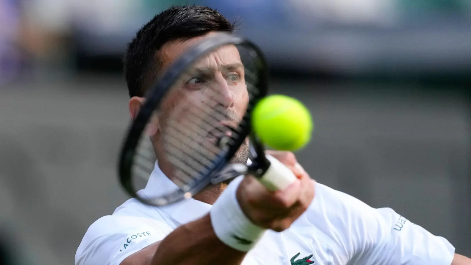 Novak Djokovic hat in Wimbledon kampflos das Halbfinale erreicht. (Foto: Kirsty Wigglesworth/AP/dpa)