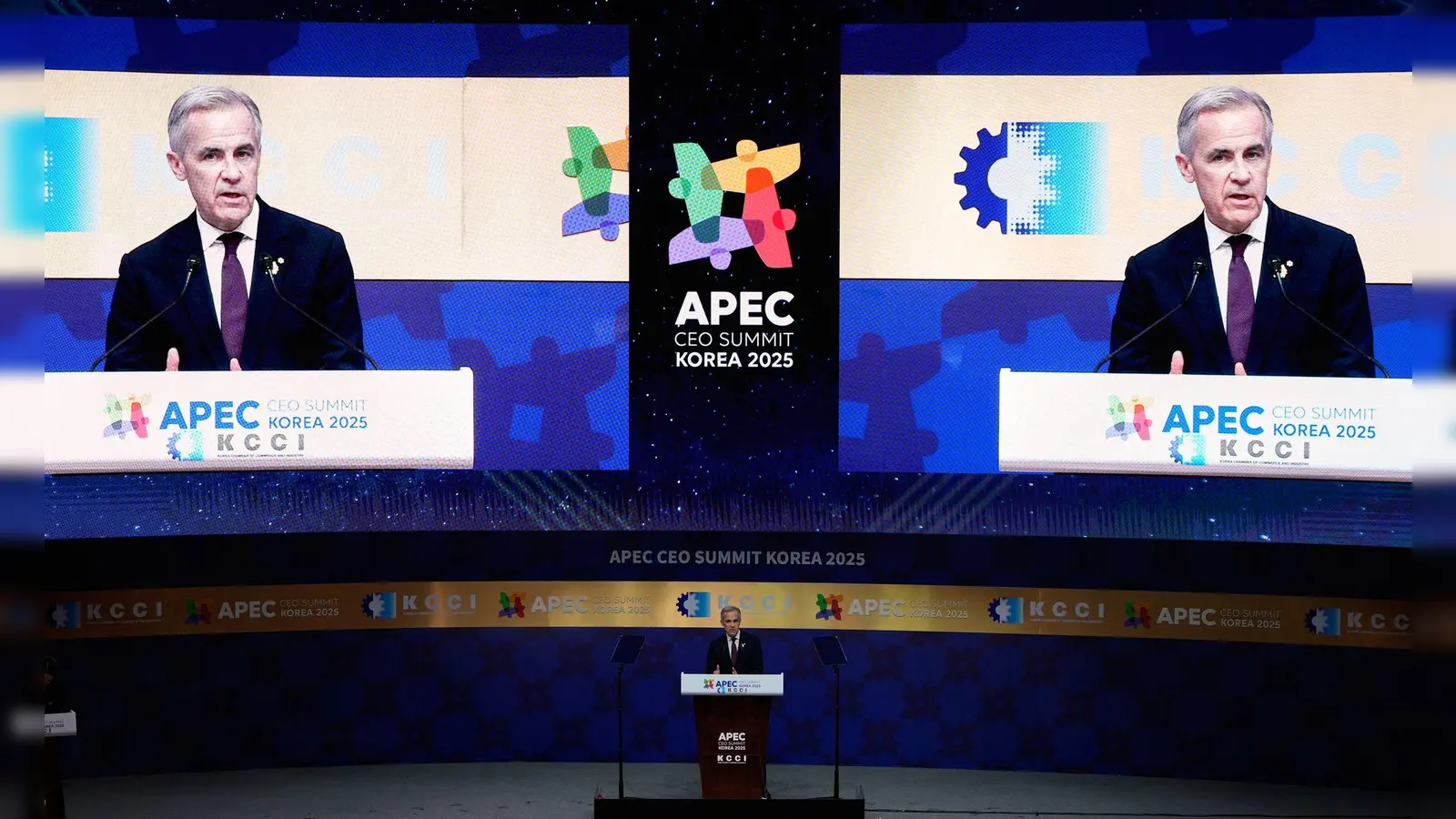 Kanadas Premierminister traf Chinas Staatschef Xi beim Apec-Gipfel (Foto: Ng Han Guan/AP/dpa)