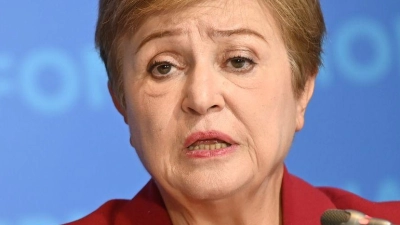 IWF-Chefin Georgiewa forderte die Menschen in China zu mehr Konsum auf.  (Foto: Johannes Neudecker/dpa)