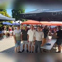 Der Tag der offenen Tür der Liebenzeller Gemeinschaft verlief erfolgreich. Darüber freuten sich (von links) Organisator Rainer Schülein, zweiter Bürgermeister Klaus Schülein, Gemeindeprediger Stefan Billenstein und Bürgermeister Jörg Edelmann. (Foto: Albert Schülein)