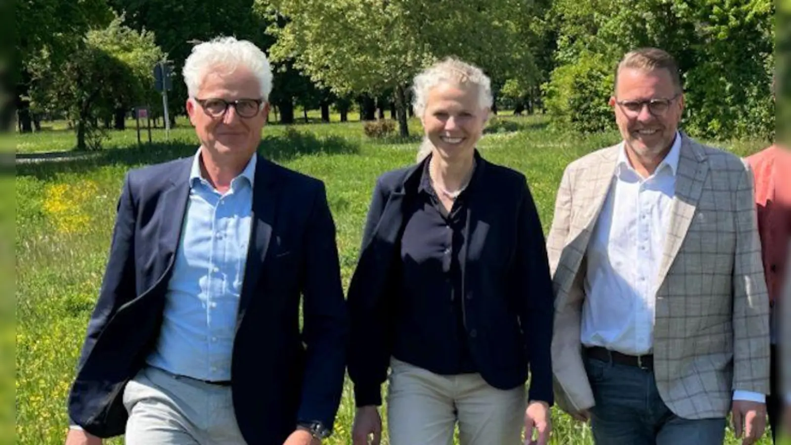 Martin Richter-Liebald (links) nimmt Stellung zu den Vorwürfen von Birgit Grübler. Rüdiger Eckhardt wird der Bad Windsheimer Landesgartenschau weiterhin als Geschäftsführer erhalten bleiben. (Archivbild: Matthias Oberth)