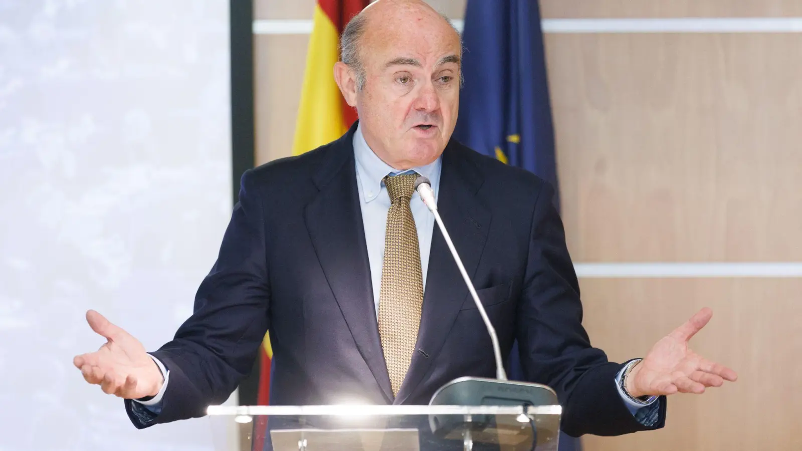 EZB-Vizepräsident de Guindos warnt vor Börsenrisiken wegen des Hypes um KI. (Archivbild) (Foto: Eduardo Parra/EUROPA PRESS/dpa)