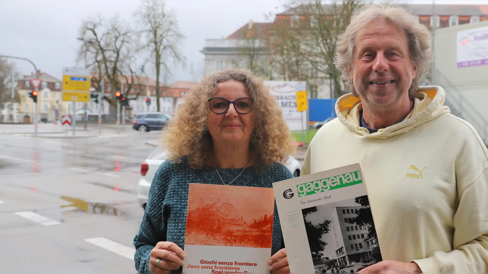 Charlotte Vogt und Erich Grau erinnern sich an ihre Zeit als „Spiel ohne Grenzen“-Athleten. (Foto: Oliver Herbst)