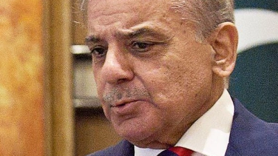 Shehbaz Sharif verkündigt eine Verständigung. (Archivbild) (Foto: Jacquelyn Martin/AP POOL/dpa)