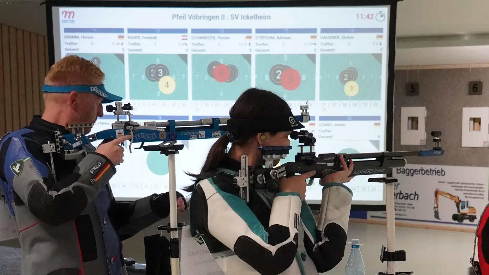 Am ersten Wettkampftag gab es einen Sieg und eine Niederlage für den SV Ickelheim mit Hanna Stubenrauch (rechts). (Foto: Markus Retta)