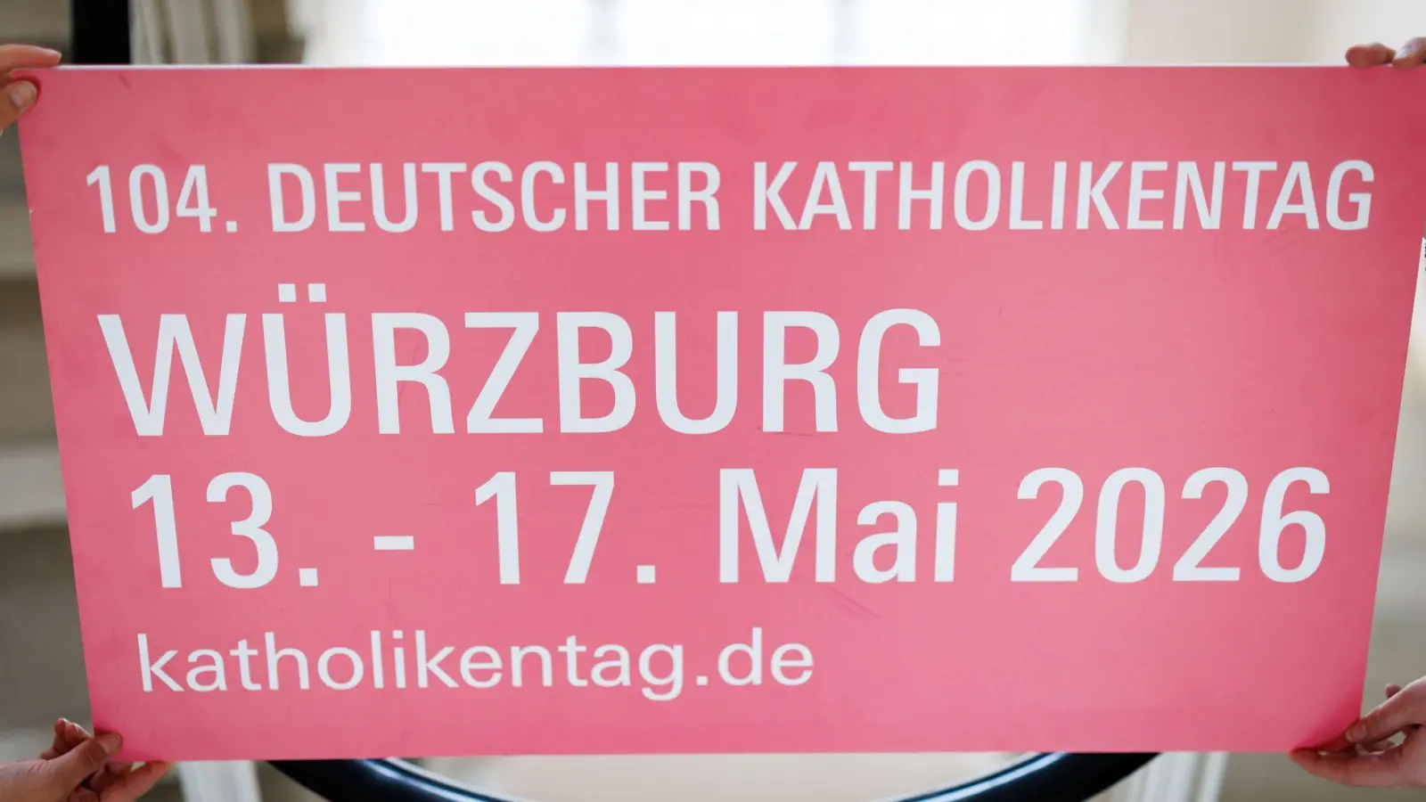 Die Vorbereitungen für den 104. Deutschen Katholikentag laufen auf Hochtouren. (Foto: Daniel Karmann/dpa)