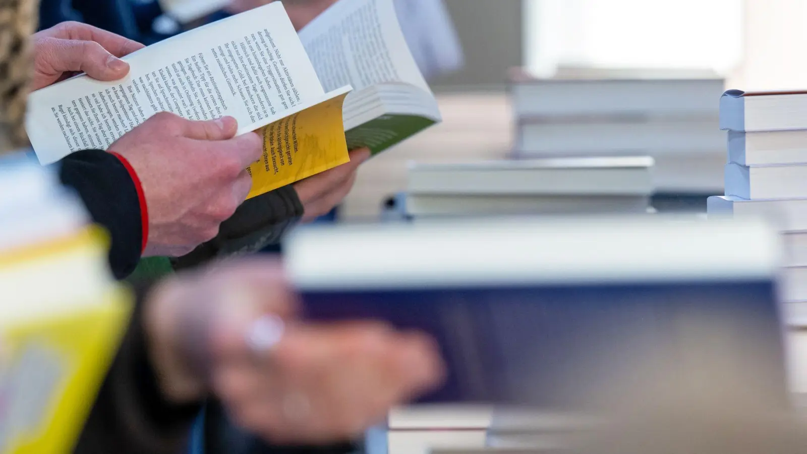 Bei der Analyse des Buchmarkts soll KI helfen. (Archivbild) (Foto: Hendrik Schmidt/dpa)