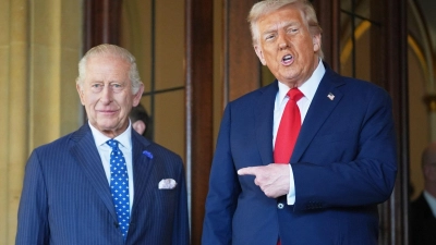 Trump bezeichnet den König als „Freund“. (Archivbild) (Foto: Evan Vucci/AP/dpa)