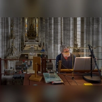 Münsterkantor Volker Oertel spielte bei „Orgel um halb”. Thema war dieses Mal ein Aufruf zum Frieden. (Foto: René Chlopotowski)
