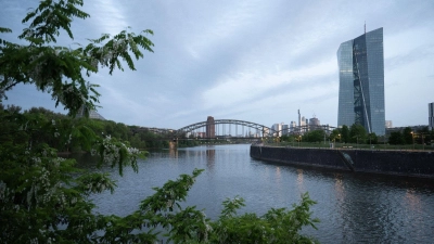 Das Gebäude der Europäischen Zentralbank (EZB) in Frankfurt am Main. (Foto: Sebastian Christoph Gollnow/dpa)