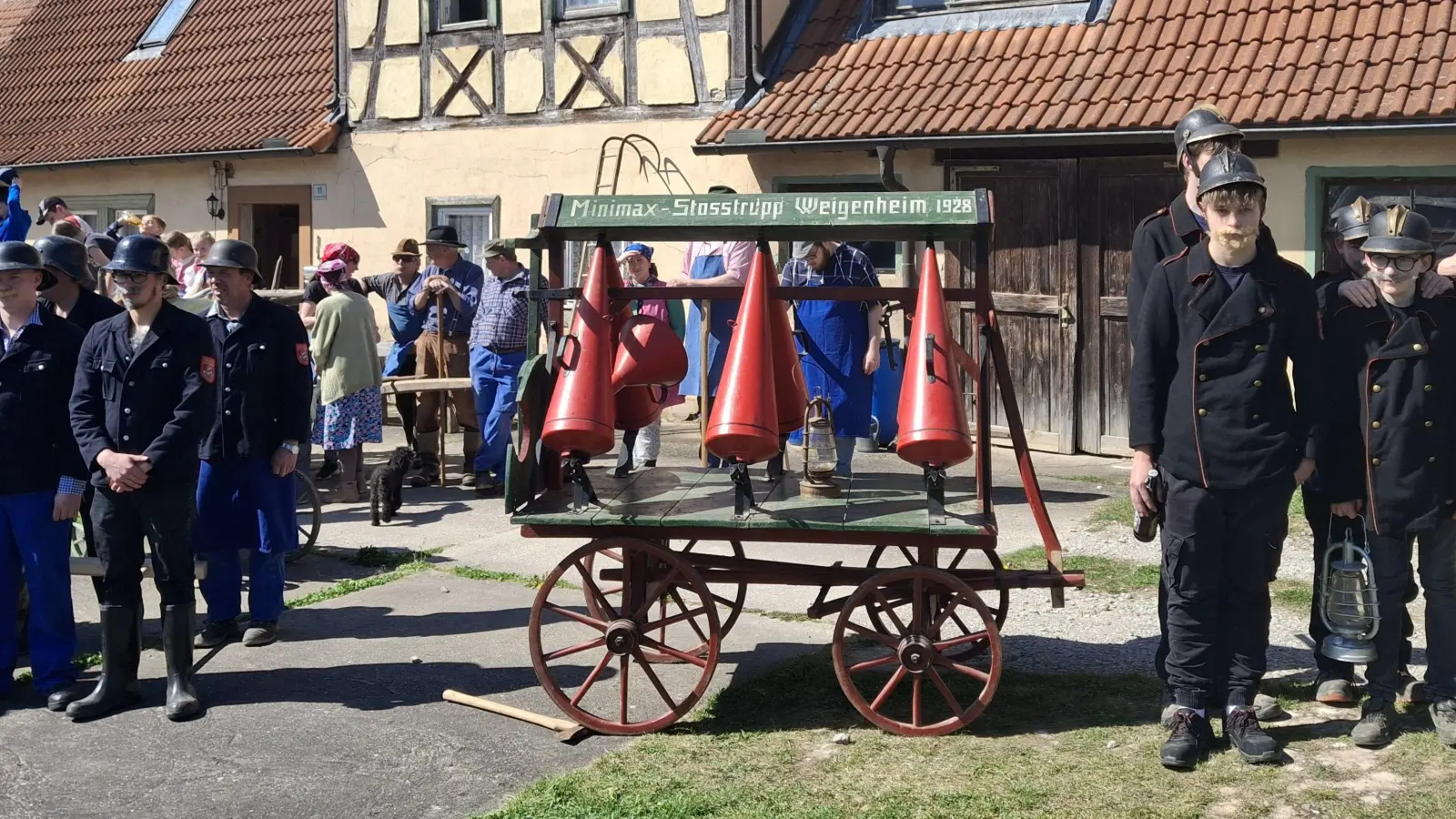 Auch der Minimax-Stosstrupp von 1928 war im Einsatz. (Foto: Gertraud Nöth)