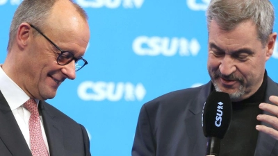 Für CDU-Chef Merz (links) gilt es derzeit, Aufgaben von historischer Bedeutung zu lösen. An diesem Erfolg würde die Politik gemessen.  (Foto: Karl-Josef Hildenbrand/dpa)