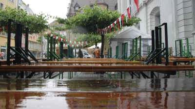 Von Regen geprägt war diesmal das Altstadtfest von Ende Mai bis Anfang Juni. (Archivfoto: Robert Maurer)