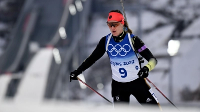 Konnte ihren Gold-Coup nicht wiederholen: Biathletin Denise Herrmann. (Foto: Hendrik Schmidt/dpa-Zentralbild/dpa)