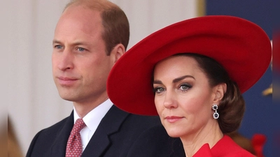 Prinz William und Princess Kate lobten die Leistung des englischen Fußballnationalteams. (Foto: Chris Jackson/AP/dpa)