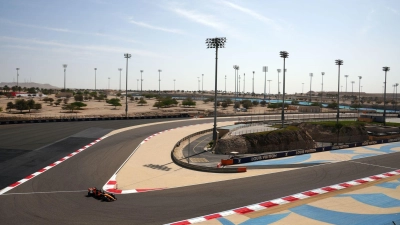 Auf dem Bahrain International Circuit wird 2026 nicht gefahren. (Archivbild) (Foto: Bradley Collyer/PA Wire/dpa)