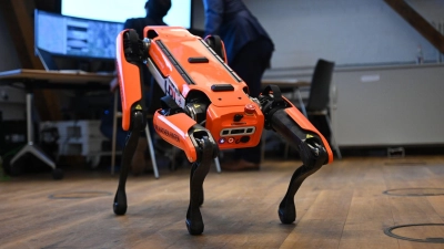 Ähnliche Roboter kamen auch am Hamburger Hafen zum Einsatz. (Archivbild) (Foto: Katrin Luxenburger/dpa)