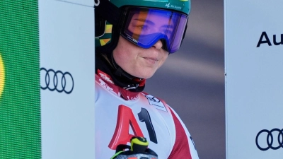 Dritter Saisonsieg: Lokalmatadorin Julia Scheib jubelte auch in Semmering. (Foto: Giovanni Auletta/AP/dpa)