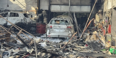 Bei dem Brand am 19. August ist in der Werkstatt an der Würzburger Landstraße ein enormer Schaden entstanden. (Foto: Evi Lemberger)