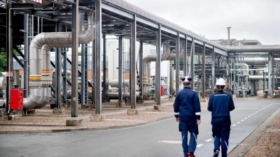 Der Gasspeicher Rehden in Niedersachsen - auch diese Anlage ist derzeit nicht allzu voll. (Archivbild) (Foto: Hauke-Christian Dittrich/dpa)
