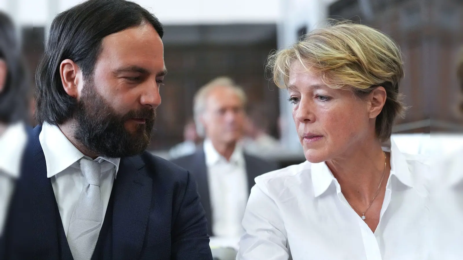 Christina Block soll den Auftrag zur Entführung gegeben haben. (Foto: Marcus Brandt/Pool dpa/dpa)