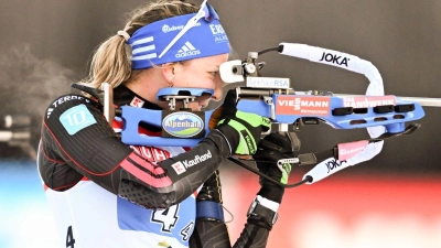 Franziska Preuß leistete sich eine Strafrunde. (Foto: Sven Hoppe/dpa)